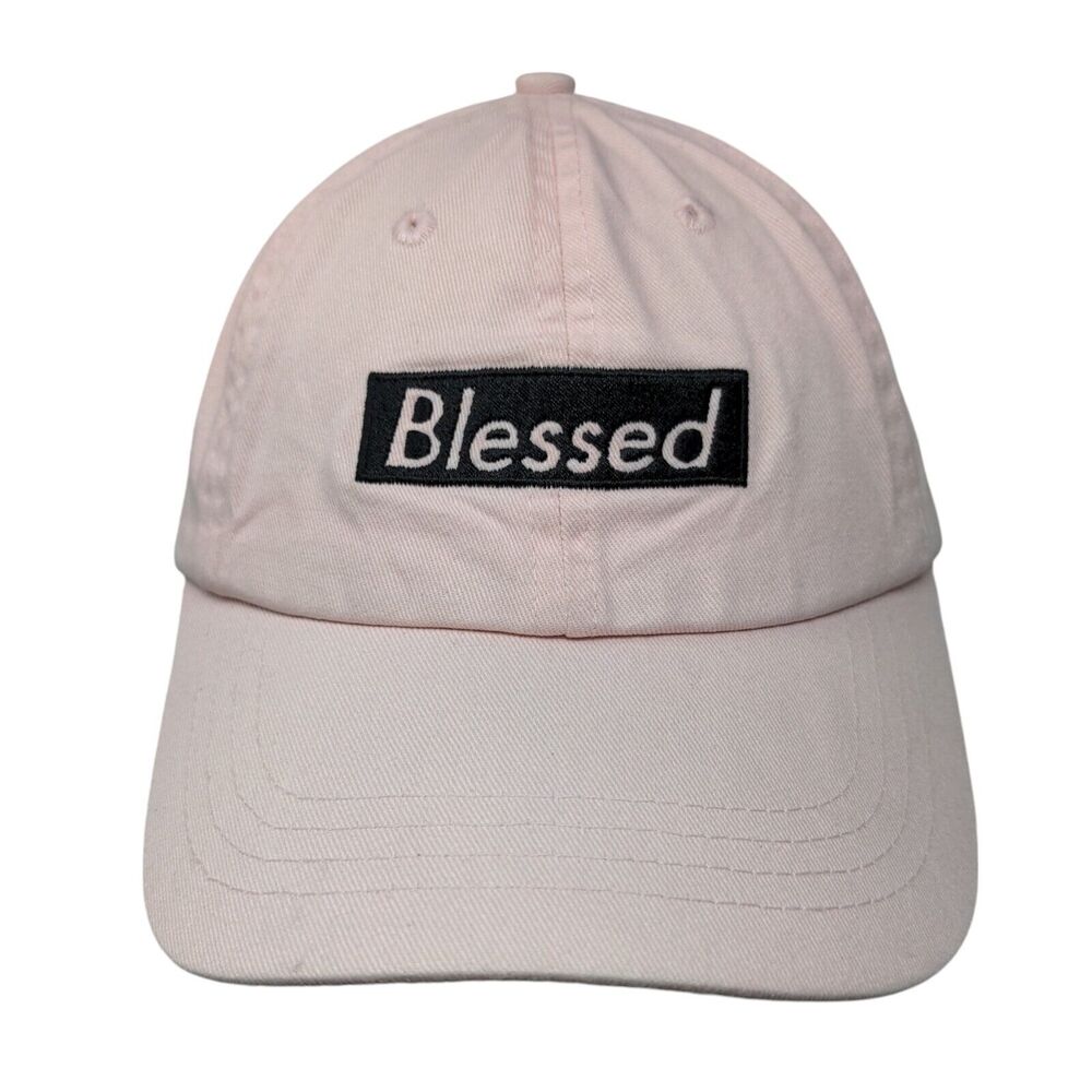 Blessed Slideback Hat Pink One Size Adjustable Embroidered Take That Bailey
